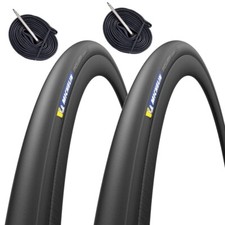 COPERTONI 700 X 25C MICHELIN + CAMERE PNEUMATICI PIEGHEVOLI BDC BICI DA CORSA
