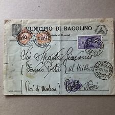 O) Busta Regno Bagolino Brescia 1932 segnatasse Novi di Modena 