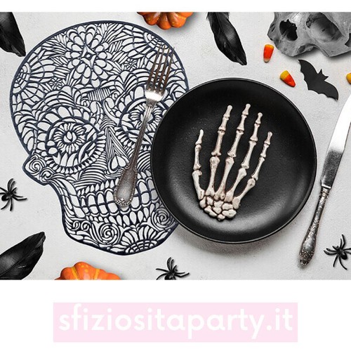 Tovaglietta teschio halloween - tovaglietta,