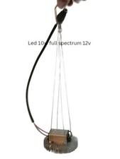 Grow Led 10w Full Spectrum 12v 400nm-850nm sospensione dissipatore alluminio DIY