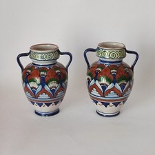 Coppia di vasetti in maiolica della Faventia Ars, Faenza, Anni '20-'40 (c. 1435)