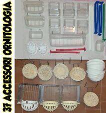 37 Accessori ornitologia: mangiatoie, posatoi, porta juta, nidi e feltri -ucceli
