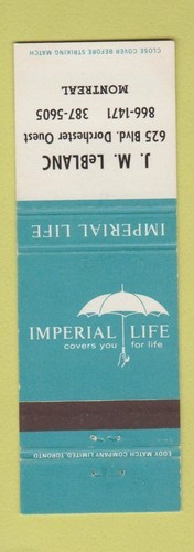 Matchbook cover imperial - matchbook,