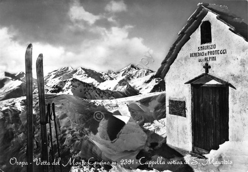 Cartolina oropa vetta monte - cartolina,