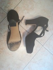 Scarpe da donna estive nere sandali tacco 8 numero 38 Lora Ferres Loraferres