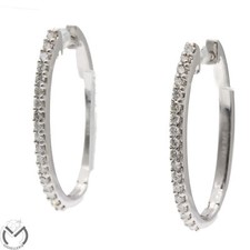 Orecchini oro bianco 18 kt 750