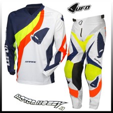 COMPLETO CROSS ENDURO UFO SHADE MADE IN ITALY BIANCO TAGLIA 48 - M