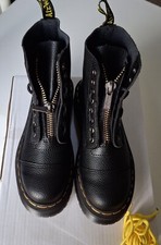 Stivali platform Dr. Martens in nappa lavorata Sinclair Neri, EU 41 - Nuovi