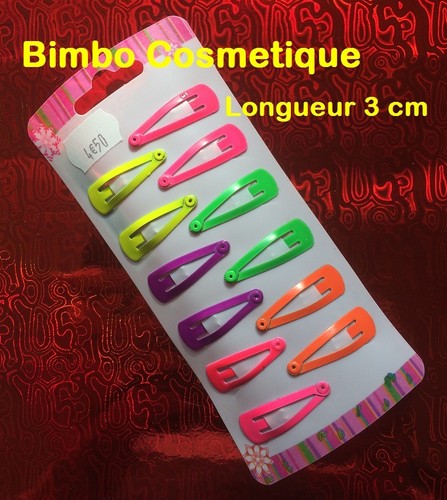 Clip fluo multicolore - 12,