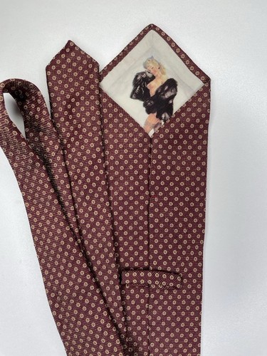 Cravatta borgogna pin - borgogna, up/peek