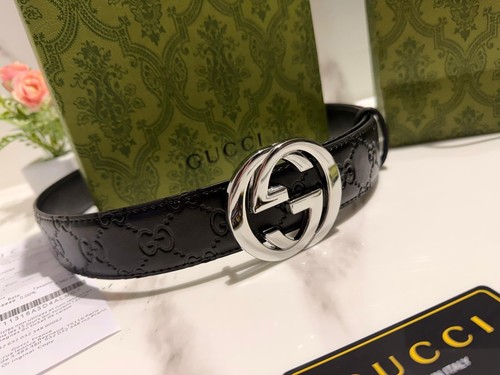 Gucci cintura donna pelle nera - cintura,