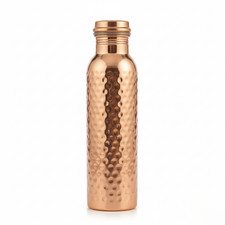Bottiglia d'acqua in rame martellato ayurvedico 1 L | fiaschetta...