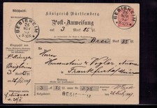 Vaglia postale Württemberg -