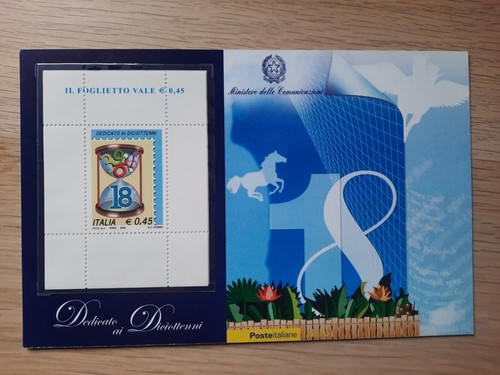 Francobollo anni blu - 18,