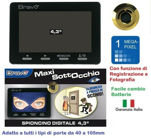 Spioncino digitale porta - digitale, con