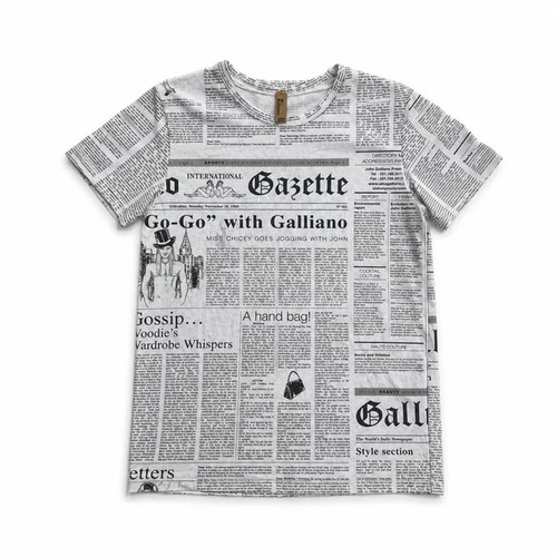 Shirt stampa giornale john - giornale,