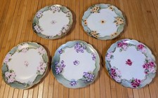 Set piatti floreali antichi - 5,