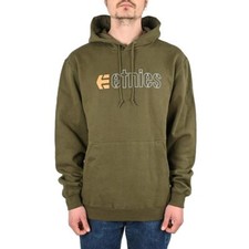 Etnies Ecorp Pullover Felpa con Cappuccio - Verde Scuro