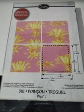 Fustella sizzix 22.23 x 15.24 x 1.59 cm quadrati square layout cod 659851