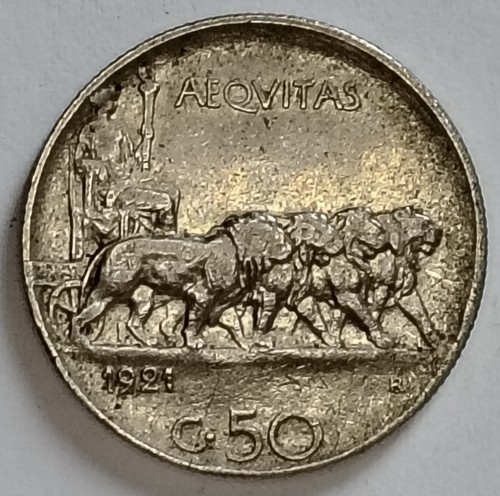 Regno italia 50 centesimi - regno,
