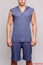 Sexy Tank Top Gym Rowing Denim