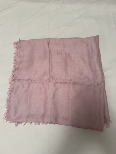 Gucci foulard lana seta rosa
