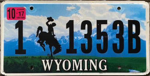 Targa originale usa wyoming - usa,