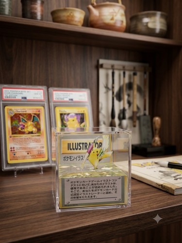 Diorama pikachu illustrator - diorama,