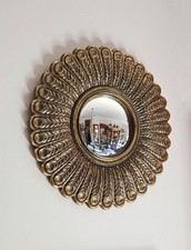 Convex Peacock Mirror - 36 cm