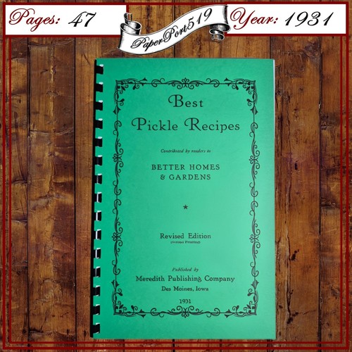 1931 best pickle recipes - pickle,