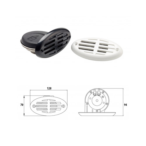 Tromba nautica incasso 12v - incasso,