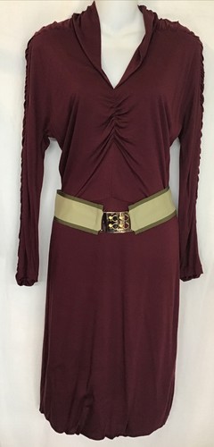 Abito fendi vino lungo manica - vino,