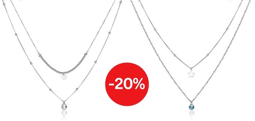 Collana donna doppio filo