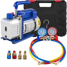 Pompa Del Vuoto Manometro Strumento Monostadio Sottovuoto 1720RPM Set Pompa per 