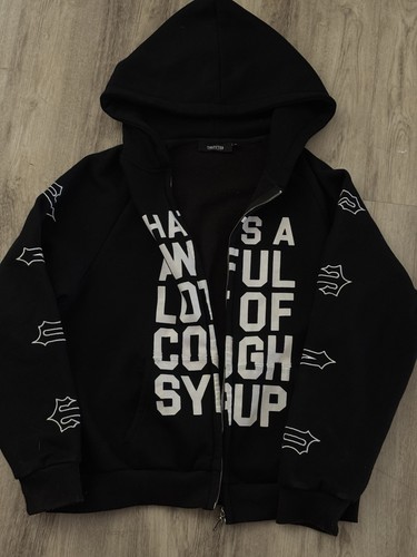 Trapstar black fleece - black, zip