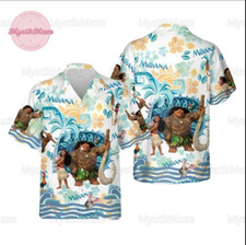 CAMICIA HAWAII 3D Moana e Maui