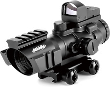 Rifle Scope 4X32 E Red Dot Mirino Olografico Riflescopi Set Combinato Con Lumino
