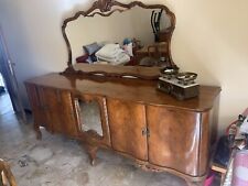 Sala Anni 50 Stile Chippendal Composta Da Buffet , Controbuffet, Tavolo E Sedie