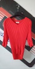 Maglia donna rosso Camomilla con maniche a 3/4