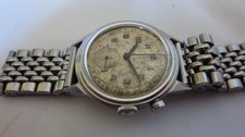 MOVADO MONOPUSHER CHRONOGRAPH FRANCOIS CASSA BORGEL SUPER RARO VINTAGE ANNI 40