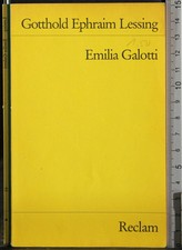 EMILIA GALOTTI. GOTTHOLD EPHRAIM LESSING. RECLAM.