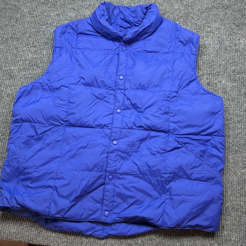 Gilet imbottito lands end blu - gilet,