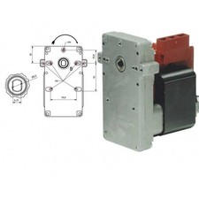 MOTORIDUTTORE STUFE A PELLET K9115006 KENTA KARMEK ONE ORARIA 25W 1,5RPM