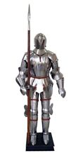 Antico Medievale Crusader Suit Of 17th Century Combattimento Full Body Armor