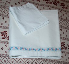 Lenzuolo 1,5 piazza • 150x290 + federa • Vintage