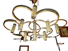 SCIOLARI BOULANGER CHANDELIER GOLD PLATED. 9 LIGHTS 