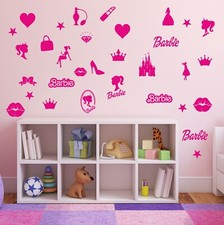 Barbie set 34 adesivi murali