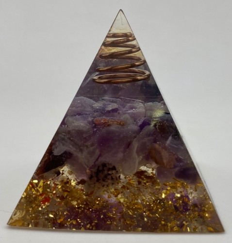 Piramide orgonite ametista - piramide,