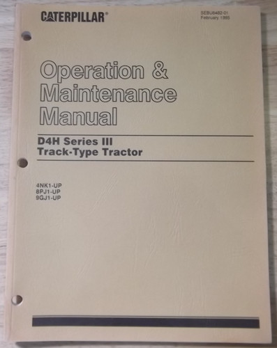 Cat caterpillar d4h serie iii - cat,
