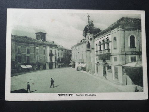Cartolina moncalvo piazza - cartolina,